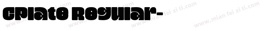 CPlate Regular字体转换